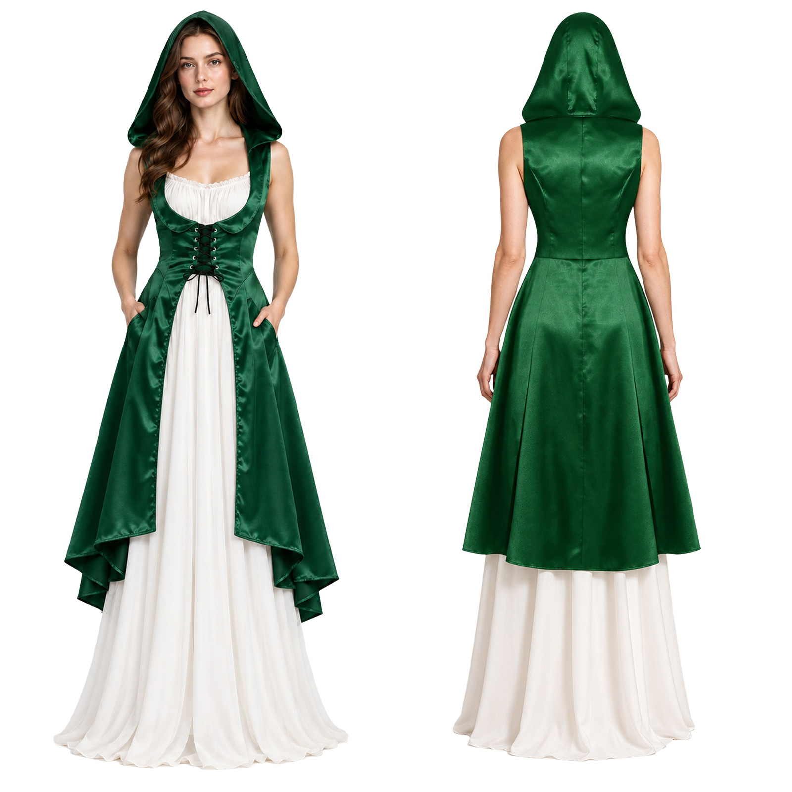 Medieval Renaissance Dress Women - Женское средневековое, ренессансное, викторианское платье с