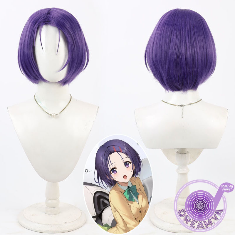 Anime Cosplay Wig Heat Resistant - Парик для косплея Сайренджи Харуны, фиолетовый,