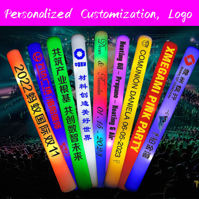 Flashing Led Foam Sticks Party - 30 светящихся палочек из пенопласта с