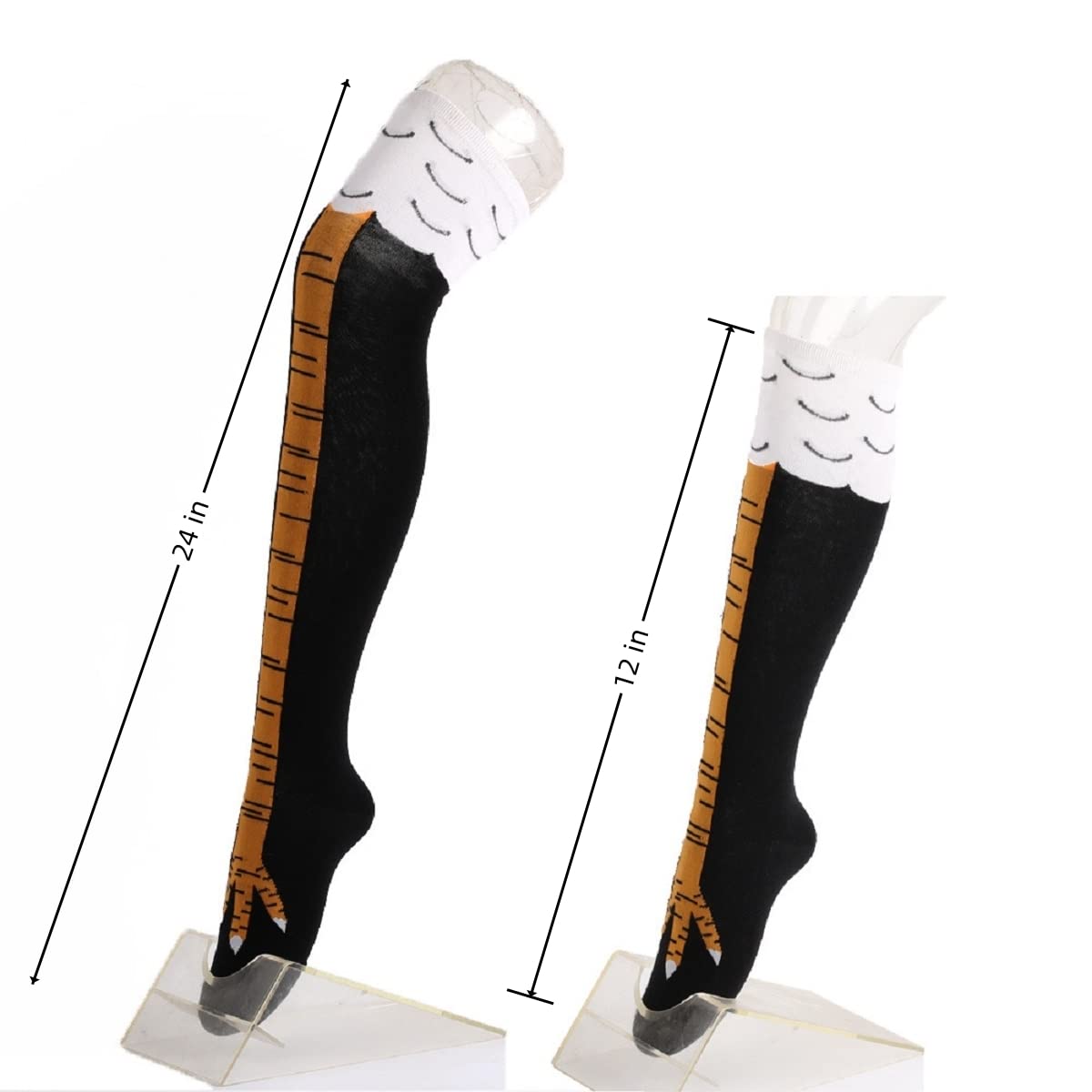 Женские чулки до бедра, длинны – обзор и цена Funny Chicken Leg Socks