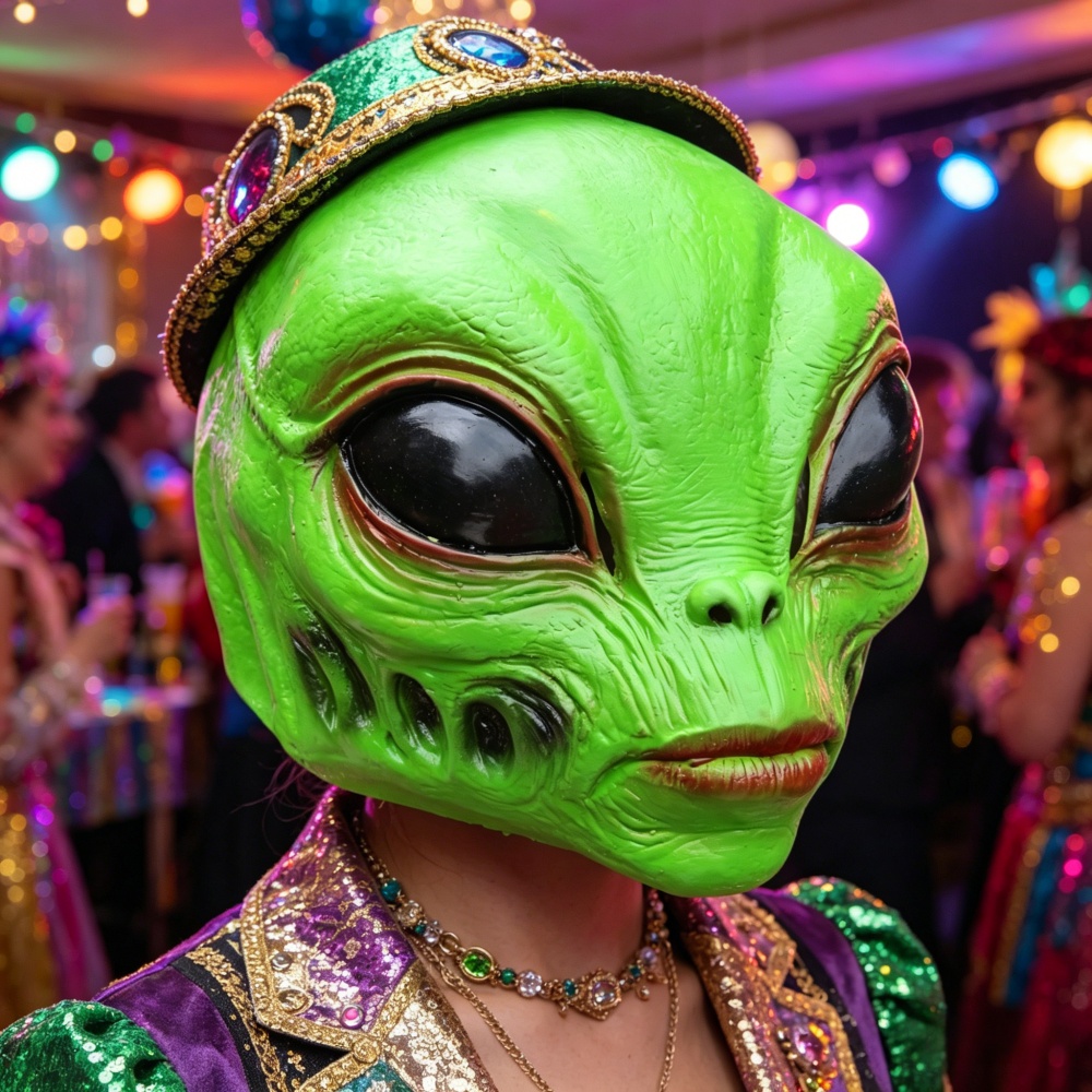 Маска инопланетянина для Хэлло – обзор и цена Latex Alien Mask Realistic
