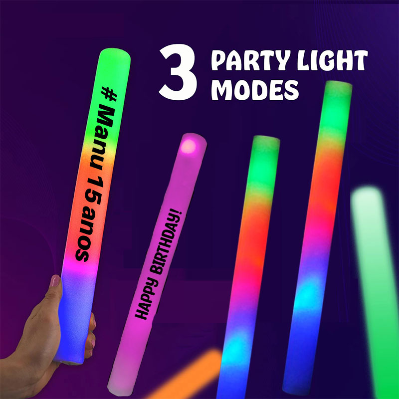 30 светящихся палочек из пеноп – обзор и цена Flashing Led Foam Sticks Party
