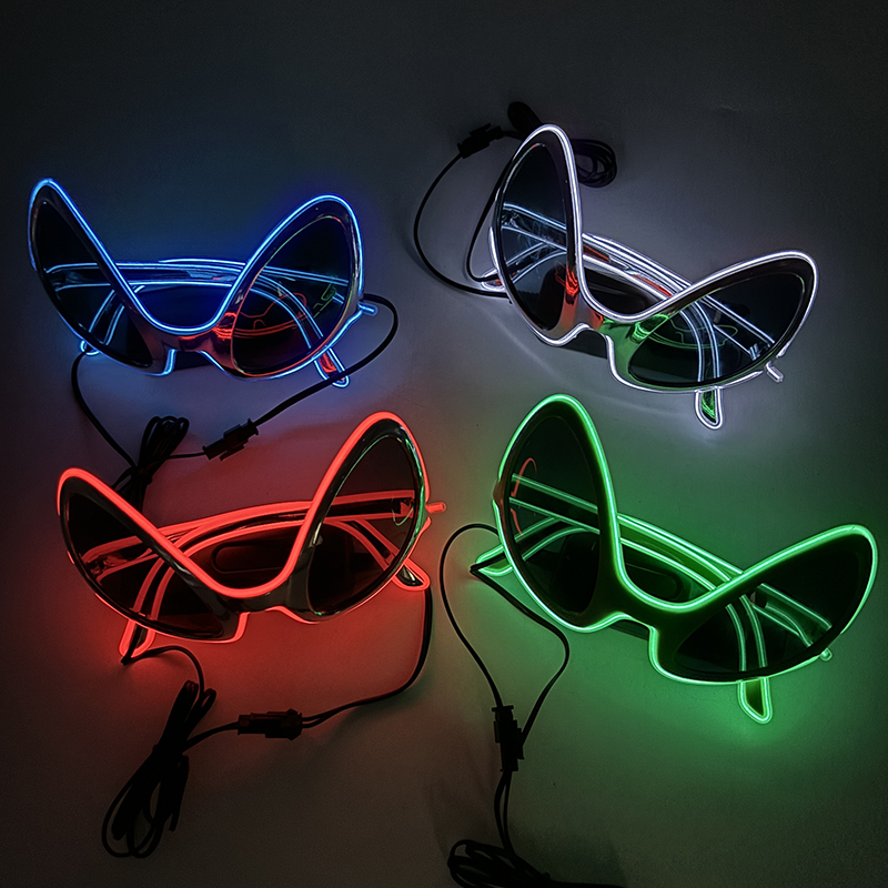 Крутые светодиодные очки Alien – обзор и цена Glow In The Dark Party Glasses